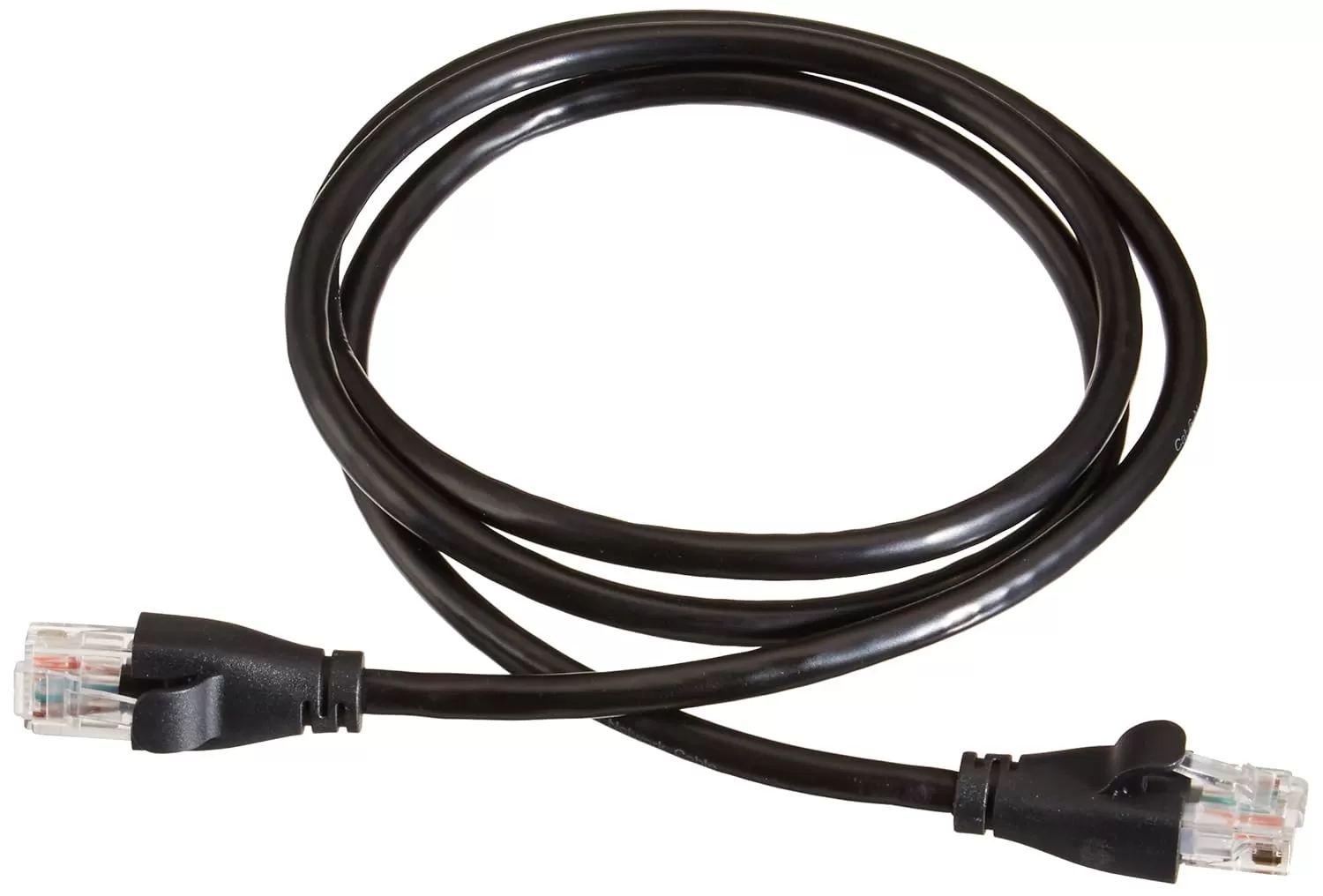 imageAmazon Basics RJ45 Cat6 Ethernet Network Cable for Fast Gaming 1Gbps Transfer Speed Durable GoldPlated Connectors 25 Foot 76 Meters Black3 Foot