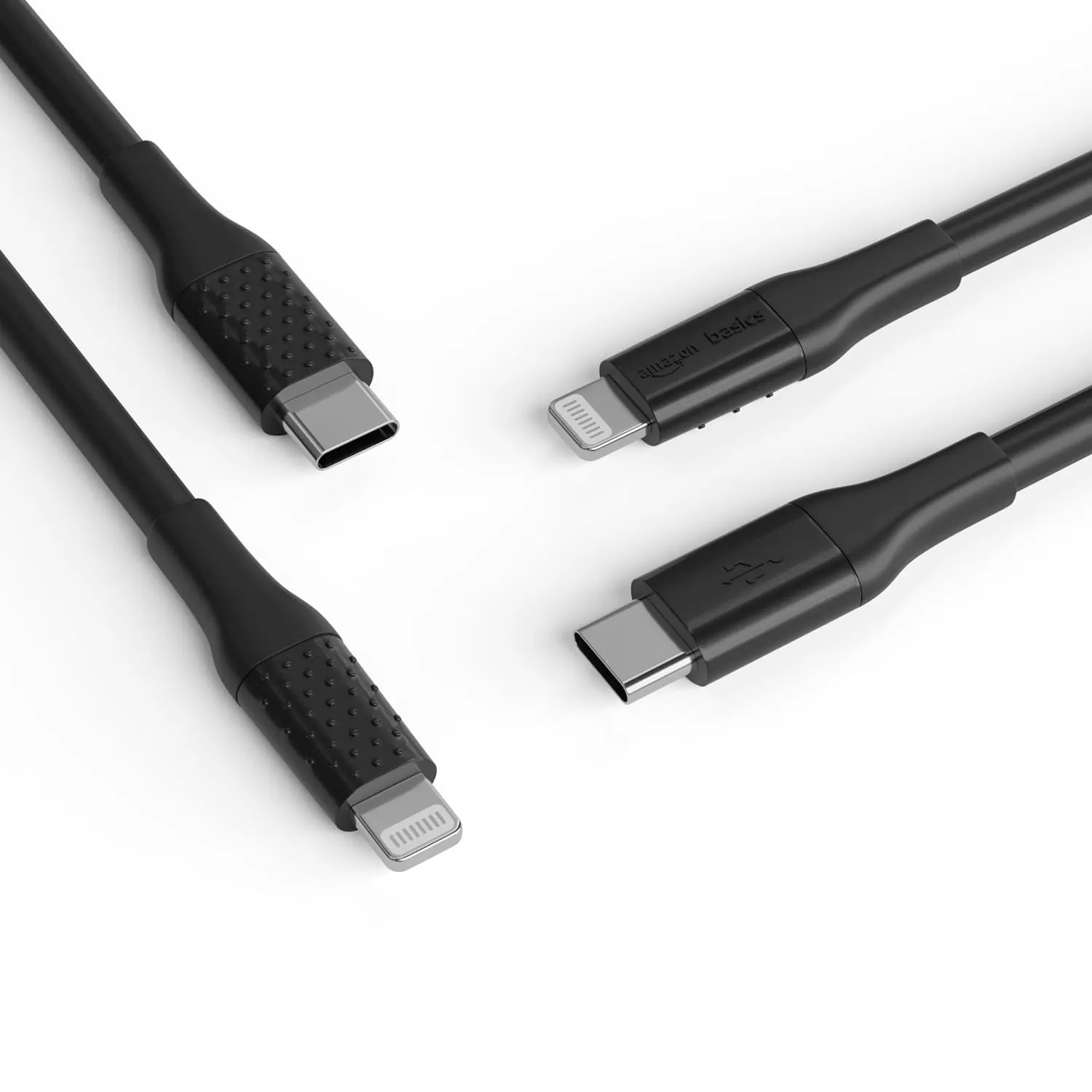 imageAmazon Basics USB20 Type C to Lightning Cable MFi Certified 6 Feet WhiteBlack