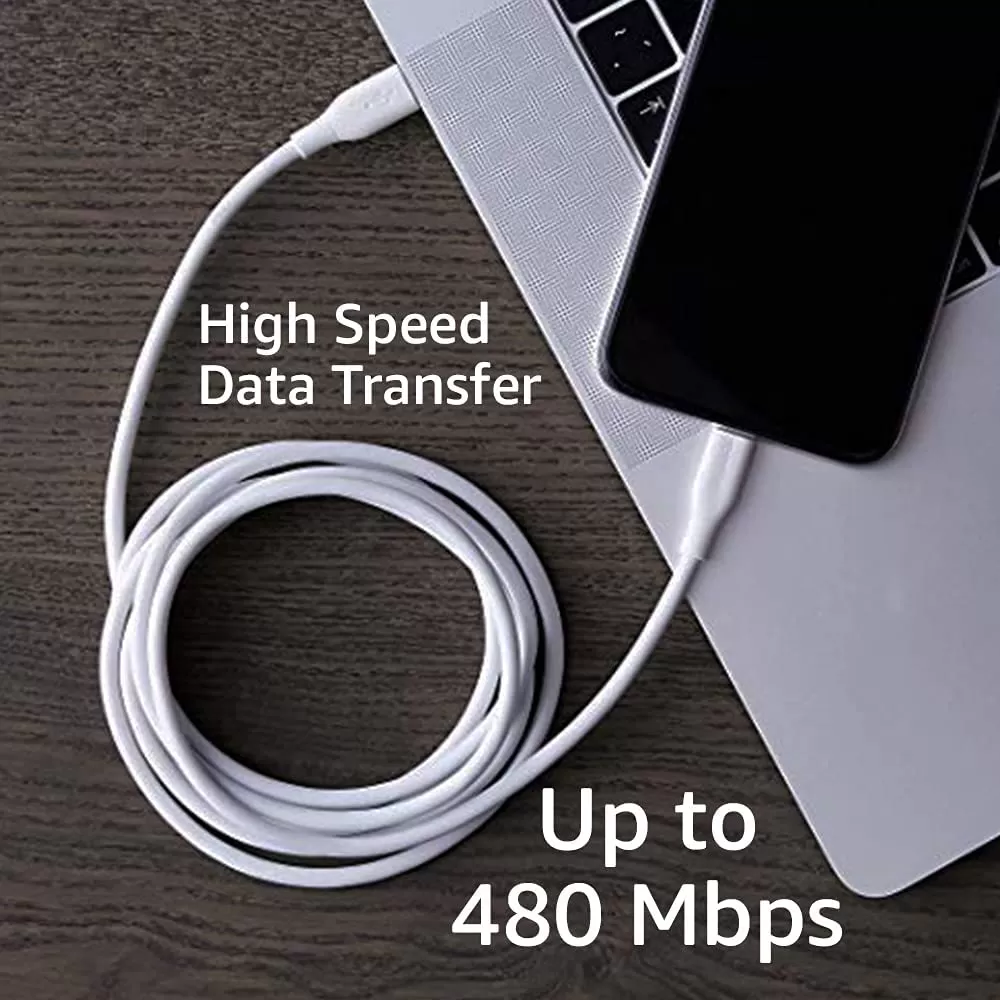 imageAmazon Basics USB20 Type C to Lightning Cable MFi Certified 6 Feet WhiteWhite