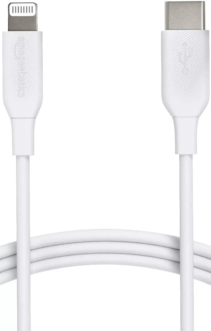imageAmazon Basics USB20 Type C to Lightning Cable MFi Certified 6 Feet WhiteWhite