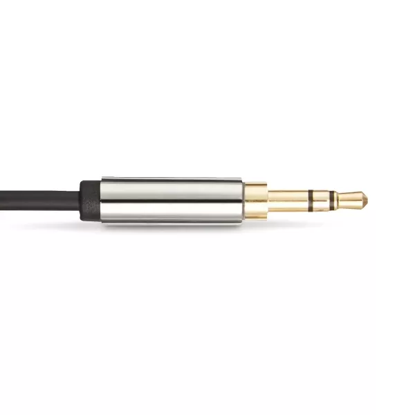 imageAmazon Basics 35mm Aux Audio Cable for Stereo Speaker or Subwoofer with GoldPlated Plugs 4 Foot BlackBlack