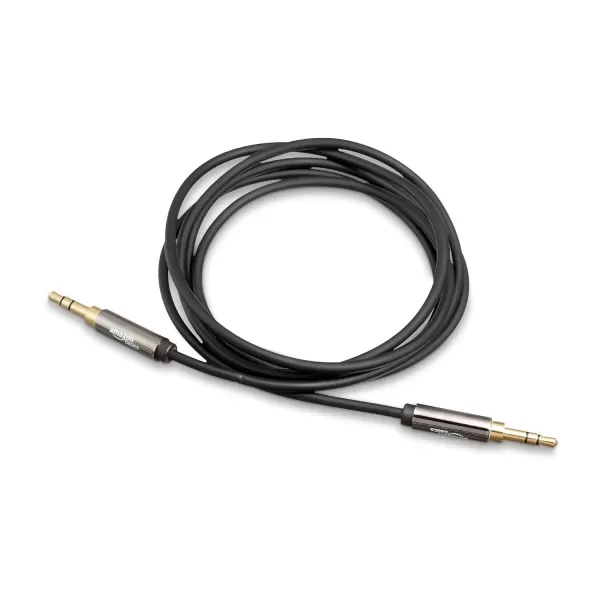 imageAmazon Basics 35mm Aux Audio Cable for Stereo Speaker or Subwoofer with GoldPlated Plugs 4 Foot BlackBlack