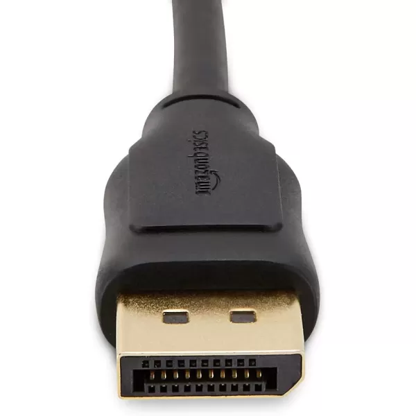 imageAmazon Basics DisplayPort to DisplayPort HD Display Cable  6 Feet 52 Count Black10Pack