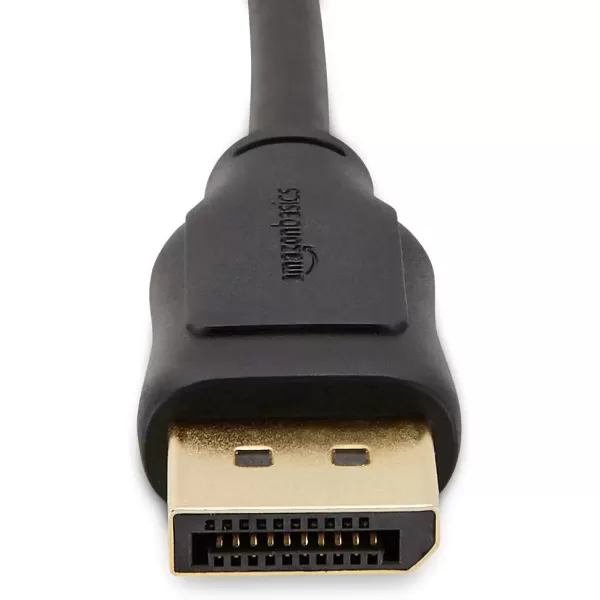imageAmazon Basics DisplayPort to DisplayPort HD Display Cable  6 Feet 52 Count Black10Pack