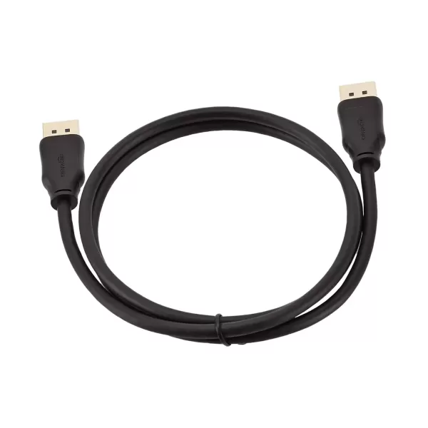 imageAmazon Basics DisplayPort to DisplayPort HD Display Cable  6 Feet 52 Count Black1Pack