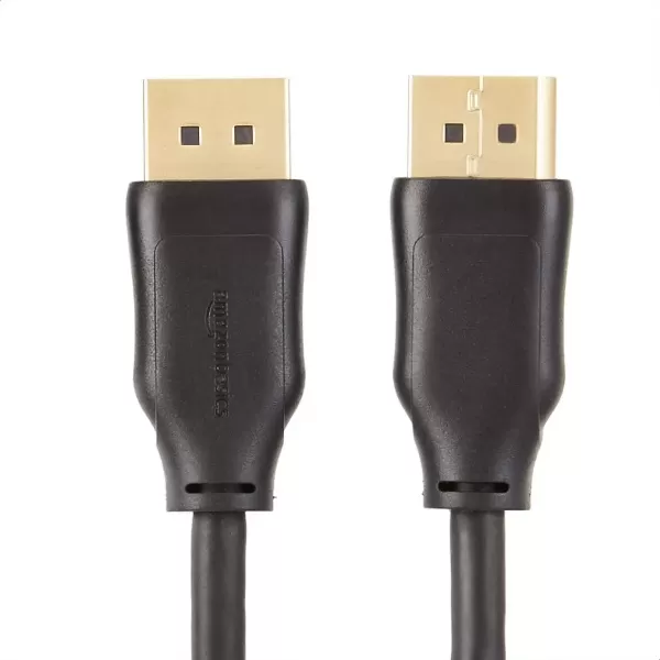 imageAmazon Basics DisplayPort to DisplayPort HD Display Cable  6 Feet 52 Count BlackCase of 52