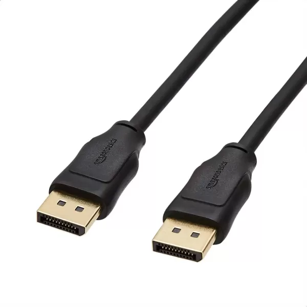 imageAmazon Basics DisplayPort to DisplayPort HD Display Cable  6 Feet 52 Count BlackCase of 52