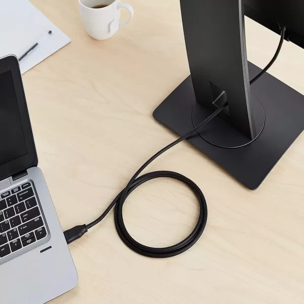 imageAmazon Basics DisplayPort to DisplayPort HD Display Cable  6 Feet 52 Count BlackCase of 52