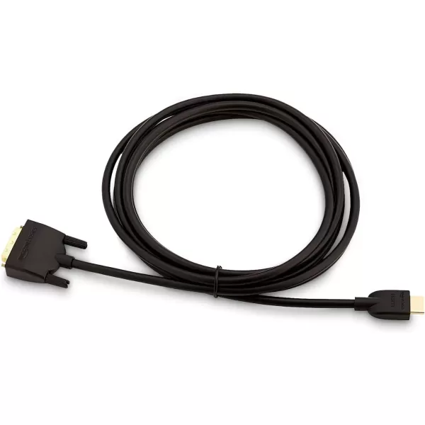 imageAmazon Basics HDMIA to DVI Male Adapter Cable BiDirectional 1080P GoldPlated 3 ft09 m Single Pack Black10 ft