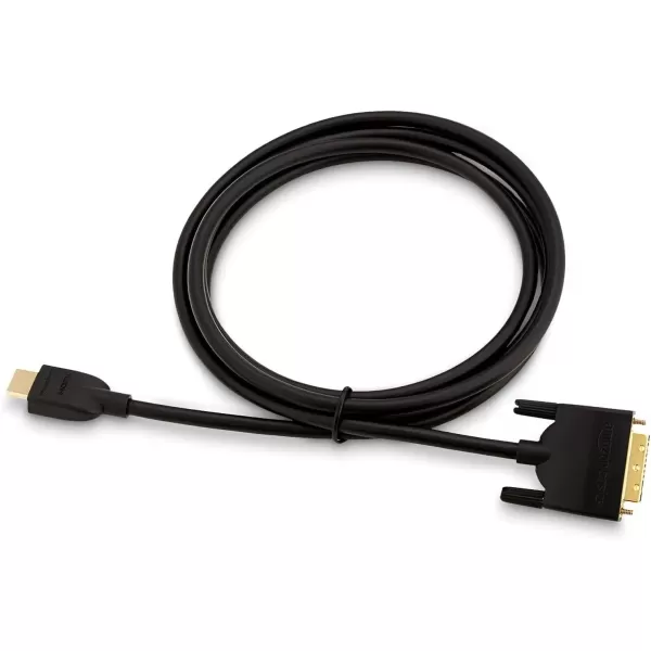 imageAmazon Basics HDMIA to DVI Male Adapter Cable BiDirectional 1080P GoldPlated 3 ft09 m Single Pack Black6 ft