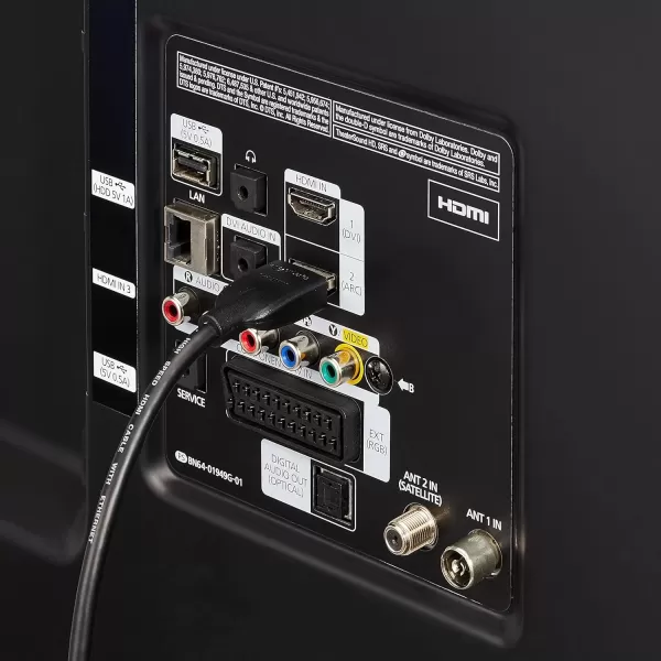 imageAmazon Basics HighSpeed 4K Ultra HD HDMI 20 CableCord 3ft  09m 18 Gbps 60 Hz 2160p 48 bit MaletoMale Ethernet Ready 3D Black25 Feet