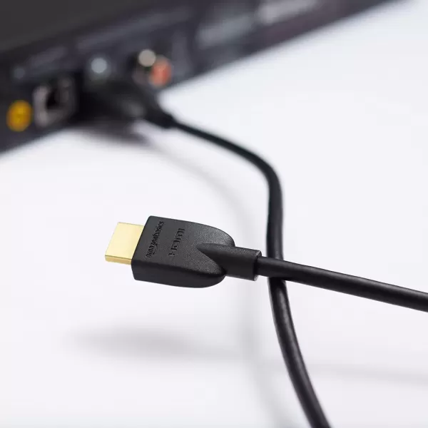 imageAmazon Basics HighSpeed 4K Ultra HD HDMI 20 CableCord 6 feet 1Pack Case of 84 18 Gbps 60 Hz 2160p 48 bit MaletoMale Ethernet Ready 3D Black6 Feet