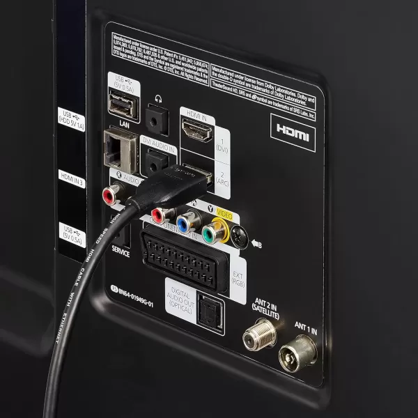 imageAmazon Basics HighSpeed 4K Ultra HD HDMI 20 CableCord 6 feet 1Pack Case of 84 18 Gbps 60 Hz 2160p 48 bit MaletoMale Ethernet Ready 3D Black6 Feet