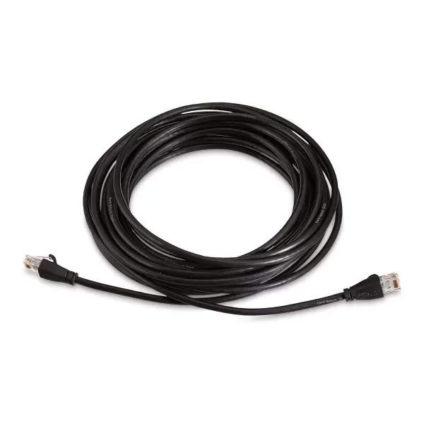 imageAmazon Basics RJ45 Cat6 Ethernet Network Cable for Fast Gaming 1Gbps Transfer Speed Durable GoldPlated Connectors 25 Foot 76 Meters Black25 Foot