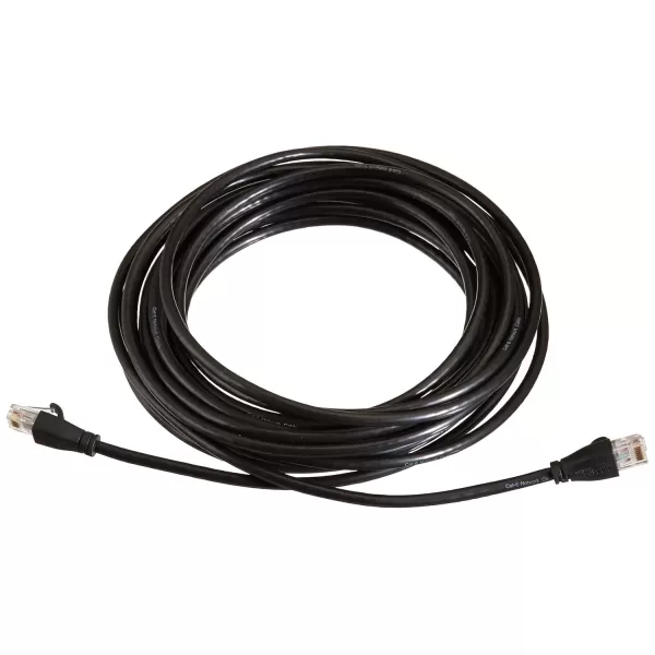 imageAmazon Basics RJ45 Cat6 Ethernet Network Cable for Fast Gaming 1Gbps Transfer Speed Durable GoldPlated Connectors 25 Foot 76 Meters Black25 Foot