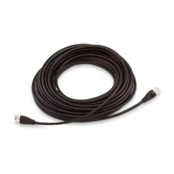 imageAmazon Basics RJ45 Cat6 Ethernet Network Cable for Fast Gaming 1Gbps Transfer Speed Durable GoldPlated Connectors 25 Foot 76 Meters Black50 Foot