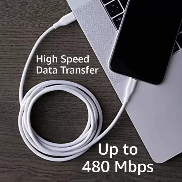 imageAmazon Basics USB20 Type C to Lightning Cable MFi Certified 6 Feet WhiteWhite