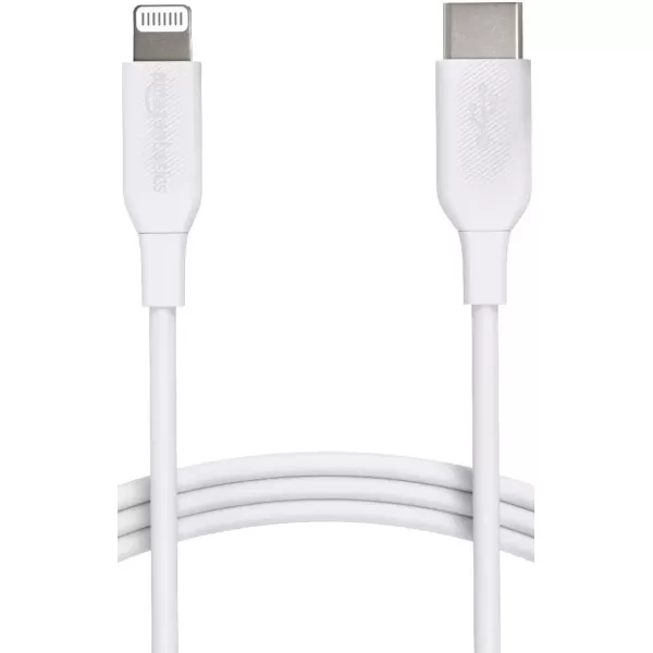imageAmazon Basics USB20 Type C to Lightning Cable MFi Certified 6 Feet WhiteWhite