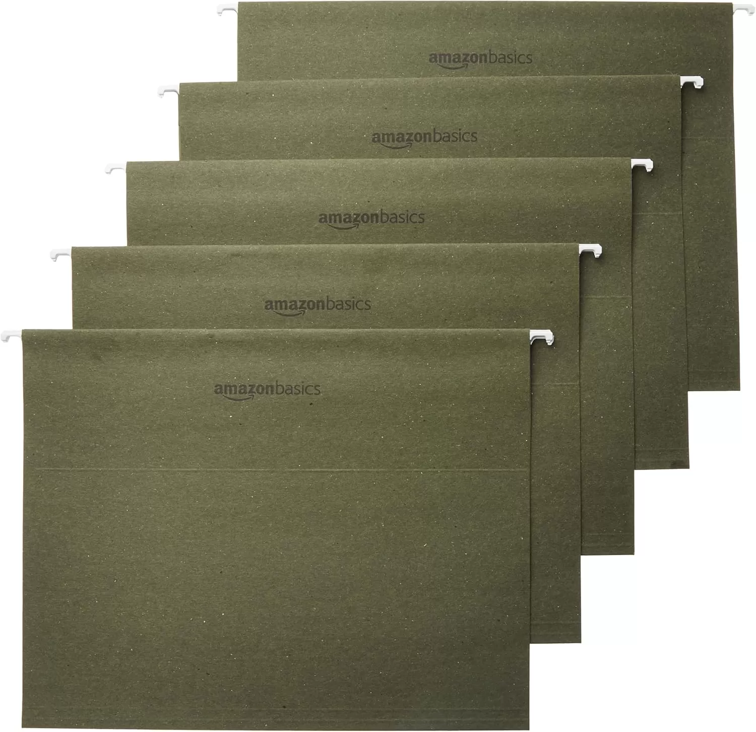 imageAmazon Basics Hanging Organizer File Folder Letter Size Assorted Colors Pack of 25Green