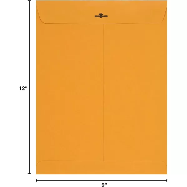 imageAmazon Basics 9 x 12Inch Clasp Kraft Envelopes Gummed 100PackKraft