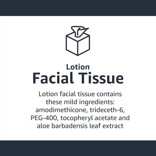 imageAmazon Basics Facial Tissue with Lotion 2Ply 300 Count 4 Packs 75 Packaging may vary75 Count Pack of 18