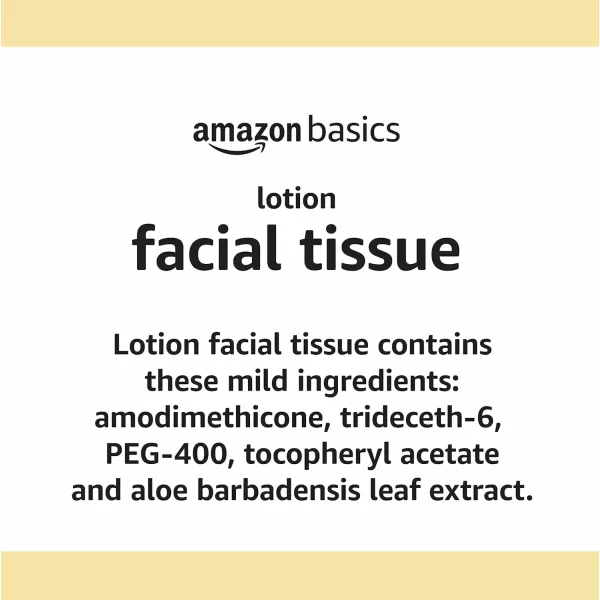 imageAmazon Basics Facial Tissue with Lotion 2Ply 300 Count 4 Packs 75 Packaging may vary75 Count Pack of 4
