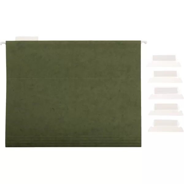 imageAmazon Basics Hanging Organizer File Folder Letter Size Assorted Colors Pack of 25Green
