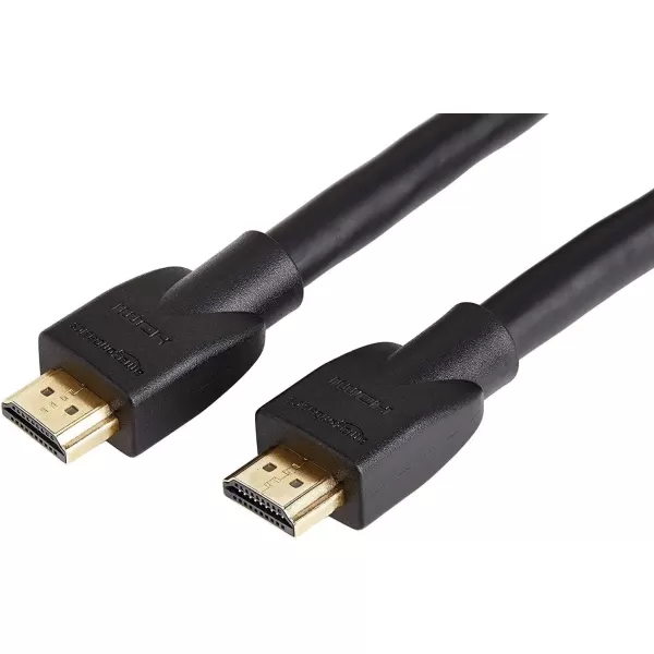 imageAmazon Basics HighSpeed 4K Ultra HD HDMI 20 CableCord 10 feet 1Pack Case of 52 18 Gbps 60 Hz 2160p 48 bit MaletoMale Ethernet Ready 3D Black15 Feet