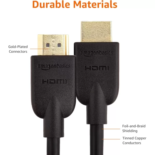 imageAmazon Basics HighSpeed 4K Ultra HD HDMI 20 CableCord 10 feet 1Pack Case of 52 18 Gbps 60 Hz 2160p 48 bit MaletoMale Ethernet Ready 3D Black3 Feet