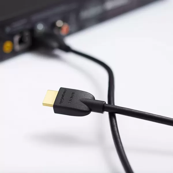 imageAmazon Basics HighSpeed 4K Ultra HD HDMI 20 CableCord 10 feet 1Pack Case of 52 18 Gbps 60 Hz 2160p 48 bit MaletoMale Ethernet Ready 3D Black3 Feet