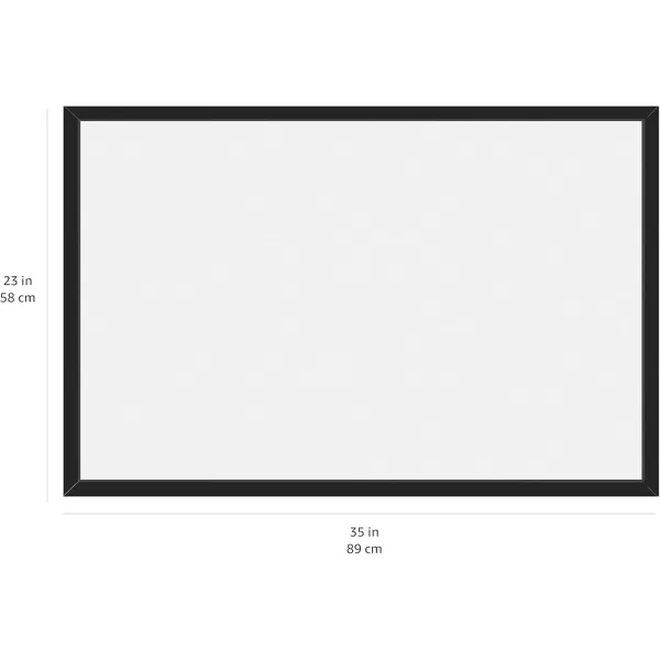 imageAmazon Basics Magnetic Dry Erase Whiteboard 36 x 24Inch Aluminum Frame SilverWhiteBlackWhite