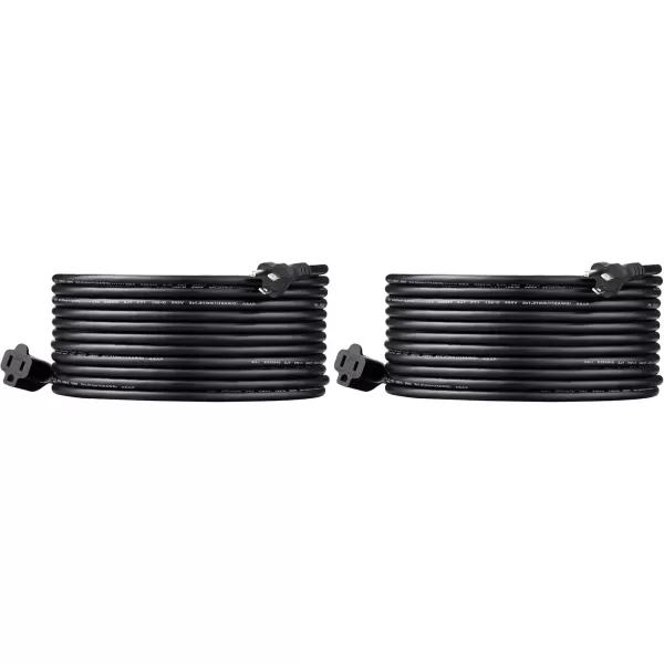 imageAmazon Basics Power Extension Cord 25 Feet 13 Amps 125V BlackBlack
