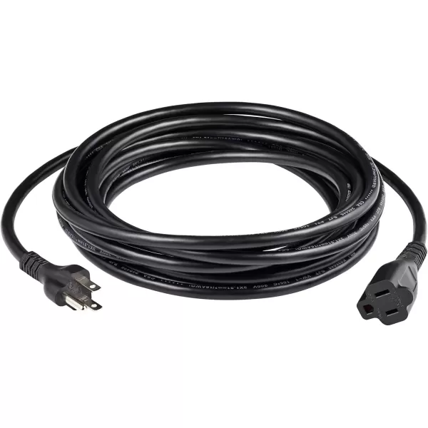imageAmazon Basics Power Extension Cord 25 Feet 13 Amps 125V BlackBlack