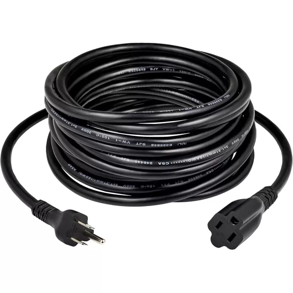 imageAmazon Basics Power Extension Cord 25 Feet 13 Amps 125V BlackBlack
