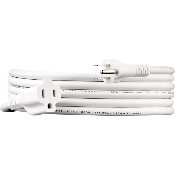 imageAmazon Basics Power Extension Cord 25 Feet 13 Amps 125V BlackWhite