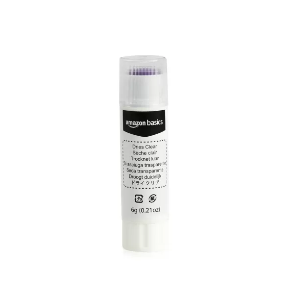 imageAmazon Basics Purple Washable School Glue Sticks Dries Clear 021oz Stick 2PackPurple