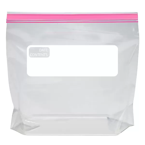 imageAmazon Basics Reclosable Gallon Food Storage Bags Stand ampampFill Base 120 CountQuart Pack of 150