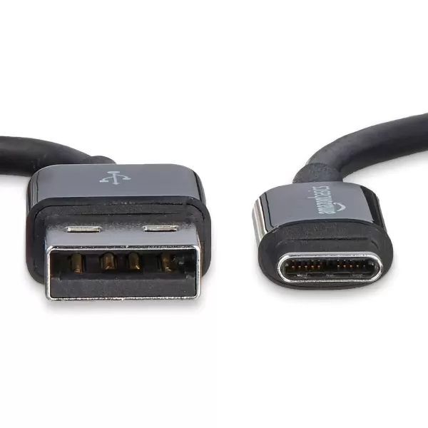 imageAmazon Basics USBC to USBA 20 Fast Charger Cable 480Mbps Speed USBIF Certified for Apple iPhone 1615 iPad Samsung Galaxy Tablets Laptops 3 Foot BlackBlack