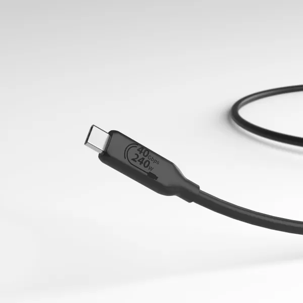 imageAmazon Basics USBC to USBC 4 Fast Charger Cable 40 Gbps 8K Video 240W USBIF Cert Thunderbolt 43 Compatible for Apple iPhone 1615 iPad Samsung Galaxy Tablets Laptops 33 Foot Black33 Foot Pack of 2