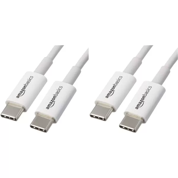 imageAmazon Basics USBC to USBC Fast Charger Cable 480Mbps Speed USBIF Certified for Fast Charging Apple iPhone 1615 iPad MacBook Samsung Galaxy Tablets Laptops 6 Foot WhiteWhite