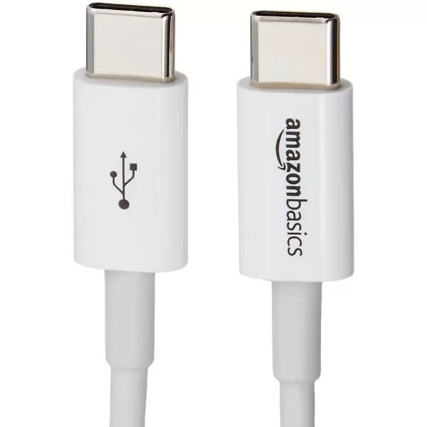 imageAmazon Basics USBC to USBC Fast Charger Cable 480Mbps Speed USBIF Certified for Fast Charging Apple iPhone 1615 iPad MacBook Samsung Galaxy Tablets Laptops 6 Foot WhiteWhite