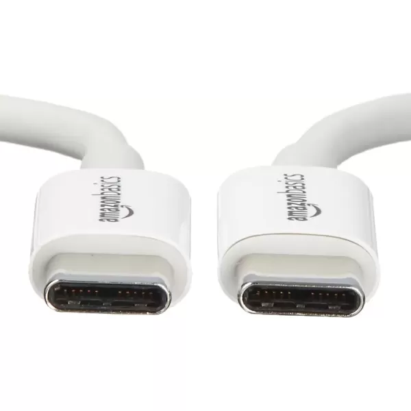 imageAmazon Basics USBC to USBC Fast Charger Cable 480Mbps Speed USBIF Certified for Fast Charging Apple iPhone 1615 iPad MacBook Samsung Galaxy Tablets Laptops 6 Foot WhiteWhite