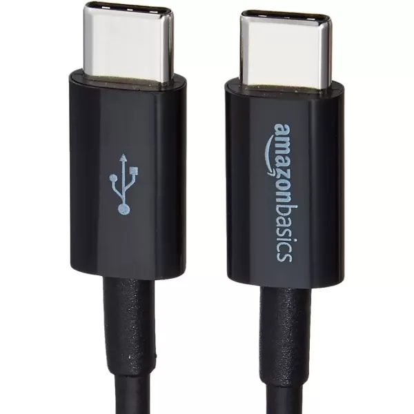 imageAmazon Basics USBC to USBC Fast Charger Cable 480Mbps Speed USBIF Certified for Fast Charging Apple iPhone 1615 iPad MacBook Samsung Galaxy Tablets Laptops 6 Foot WhiteBlack