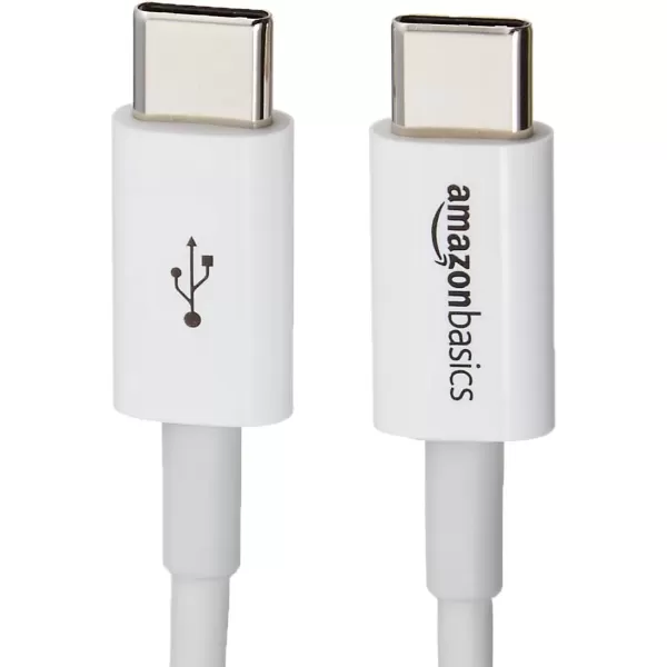 imageAmazon Basics USBC to USBC Fast Charger Cable 480Mbps Speed USBIF Certified for Fast Charging Apple iPhone 1615 iPad MacBook Samsung Galaxy Tablets Laptops 6 Foot WhiteWhite