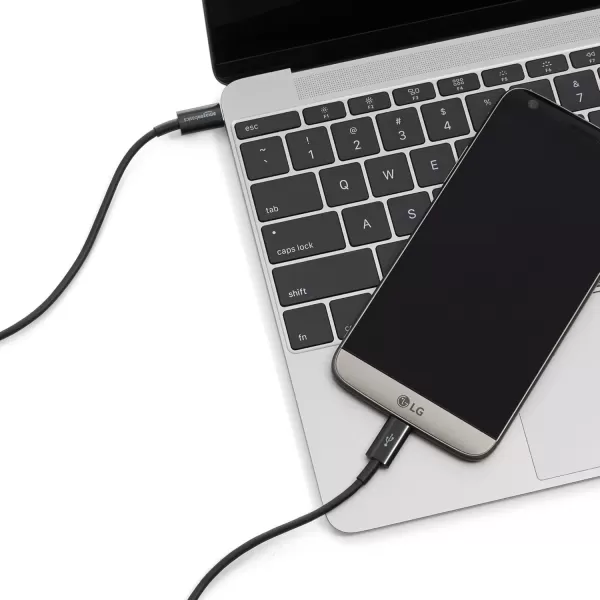 imageAmazon Basics USBC to USBC Fast Charger Cable 480Mbps Speed USBIF Certified for Fast Charging Apple iPhone 1615 iPad MacBook Samsung Galaxy Tablets Laptops 6 Foot WhiteBlack