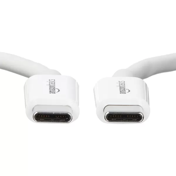 imageAmazon Basics USBC to USBC Fast Charger Cable 480Mbps Speed USBIF Certified for Fast Charging Apple iPhone 1615 iPad MacBook Samsung Galaxy Tablets Laptops 6 Foot WhiteWhite