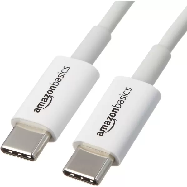 imageAmazon Basics USBC to USBC Fast Charger Cable 480Mbps Speed USBIF Certified for Fast Charging Apple iPhone 1615 iPad MacBook Samsung Galaxy Tablets Laptops 6 Foot WhiteWhite