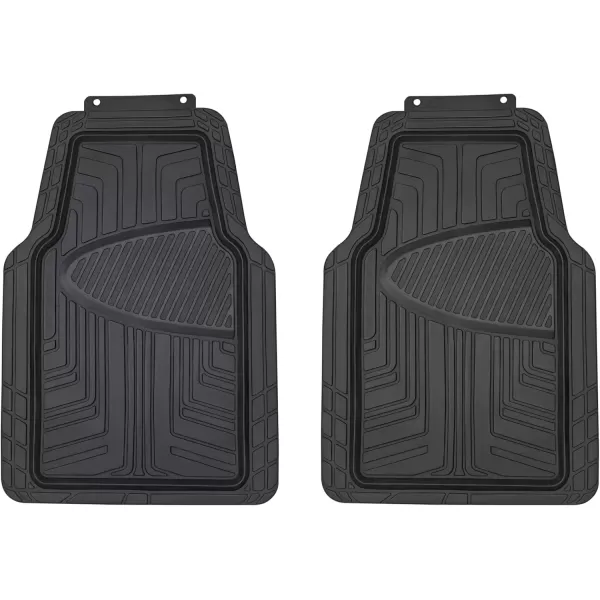 imageAmazon Basics 4Piece Heavy Duty PVC Floor Mats with Cargo Liner and Rear Waterproof Trim To Fit Car Mats BlackBlack