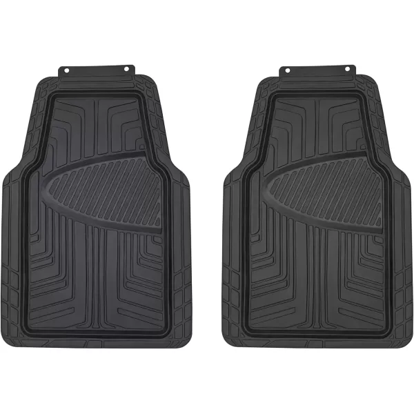 imageAmazon Basics 4Piece Heavy Duty PVC Floor Mats with Cargo Liner and Rear Waterproof Trim To Fit Car Mats BlackBlack