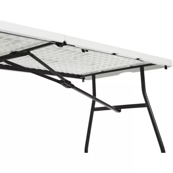imageAmazon Basics Folding Table 6 ft with Carrying Handle Indoor ampamp Outdoor WhiteWhite
